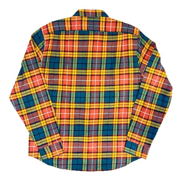J.Crew Men’s Mid-Weight Double Brushed Flannel Shirt in Multicolor Size L - Picture 2 of 7